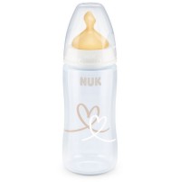 Nuk First Choice+ Μπιμπερό με Θηλή Latex M Λευκό μ …