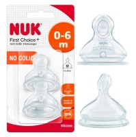 Nuk First Choice+ Θηλή Σιλικόνης 0-6m Μέγεθος 1 με …