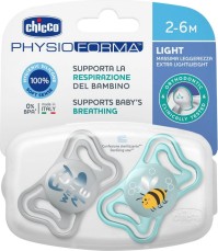 Chicco PhysioForma Light Πιπίλα Σιλικόνης Γκρι/Σιέ …