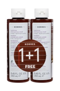 KORRES SHAMPOO ΑΜΥΓΔΑΛΟ & ΛΙΝΑΡΙ,ΞΗΡΑ 250ML 1+1 ΠΡ …