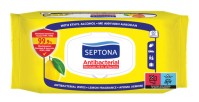 Septona Antibacterial Υγρά Μαντηλάκια Λεμόνι 60τμχ