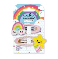 Invisibobble Kids Clipstar Glow Happy Flower 2τμχ