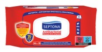 Septona Antibacterial Υγρά Μαντηλάκια 75% 60τμχ