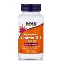 Now Foods Vitamin D3 1.000 IU 180 Softgels