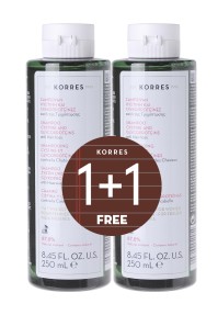 KORRES ΣΑΜΠΟΥΑΝ ΤΡΙΧΟΠΤΩΣΗΣ ΓΥΝΑΙΚΕΙΟ 250ML 1+1 ΔΩ …