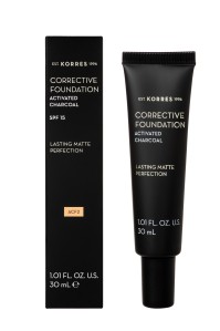 Korres Corrective Foundation SPF15 Activated Charc …